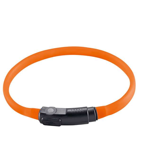 LED Katzenhalsbalsband Leuchtschlauch mit USB orange