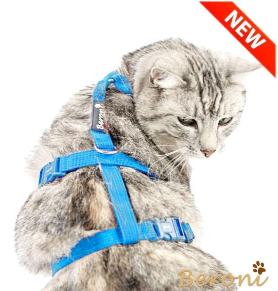 Katzengeschirr ausbruchsicher Safety Harness Classic hellblau